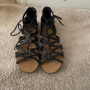 Black Strappy Sandals